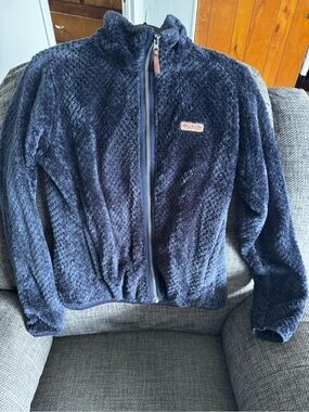 Columbia Women’s Navy Plush Full-Zip Jacket